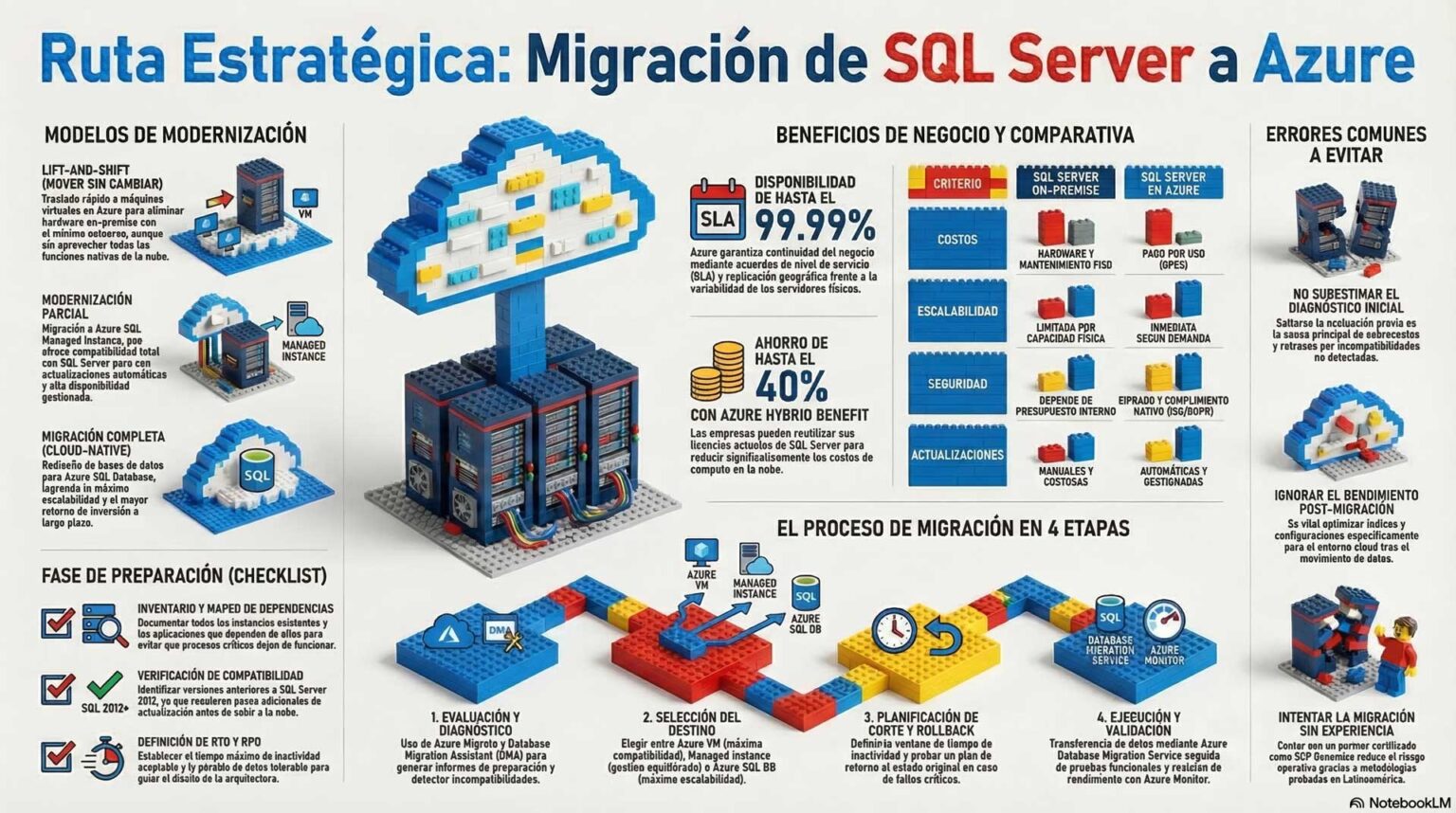 Infografia - Guía de la migración de SQL Server a Azure