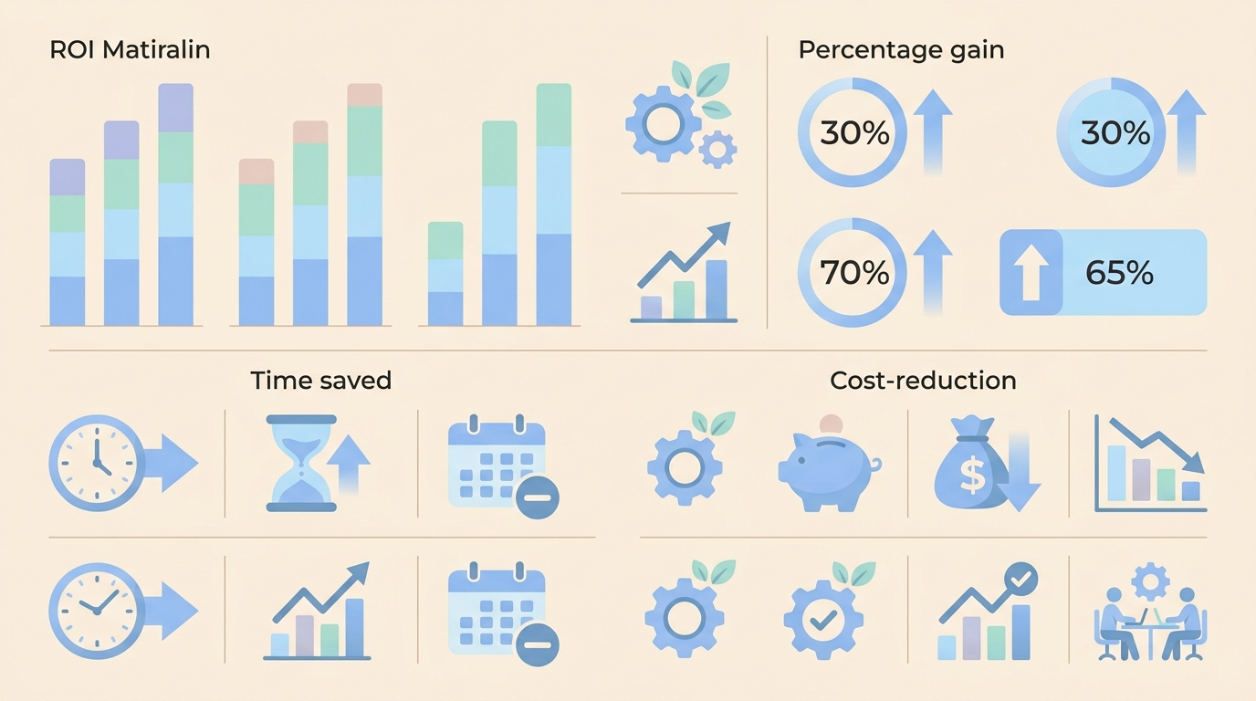 Métricas de ROI medible en automatización financiera: reducción de costos, tiempo ahorrado y mejora de precisión en reportes.