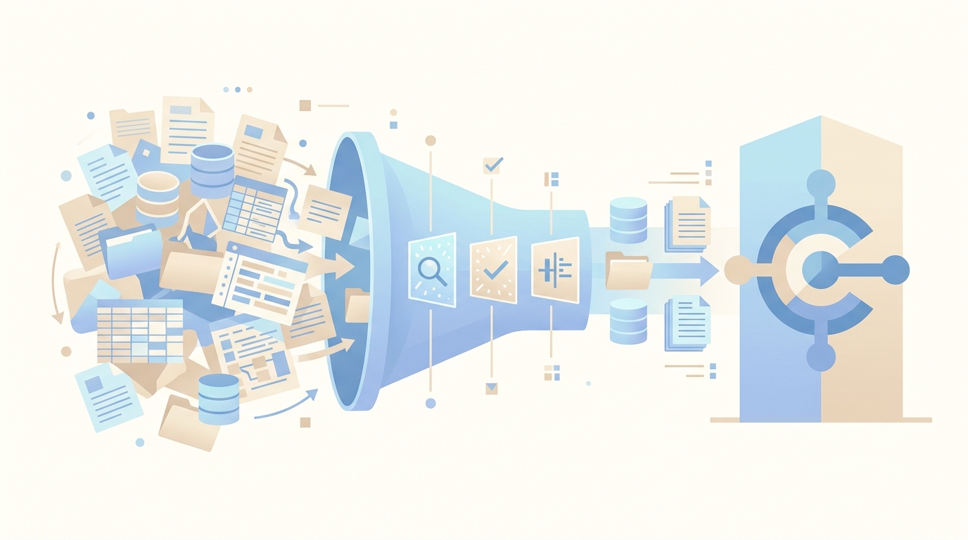 Data migration flow in Business Central